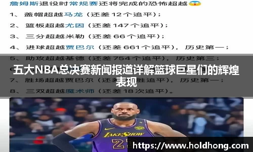 五大NBA总决赛新闻报道详解篮球巨星们的辉煌表现